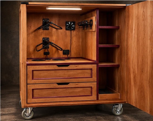 The Signature Locker in cherry and Purpleheart
